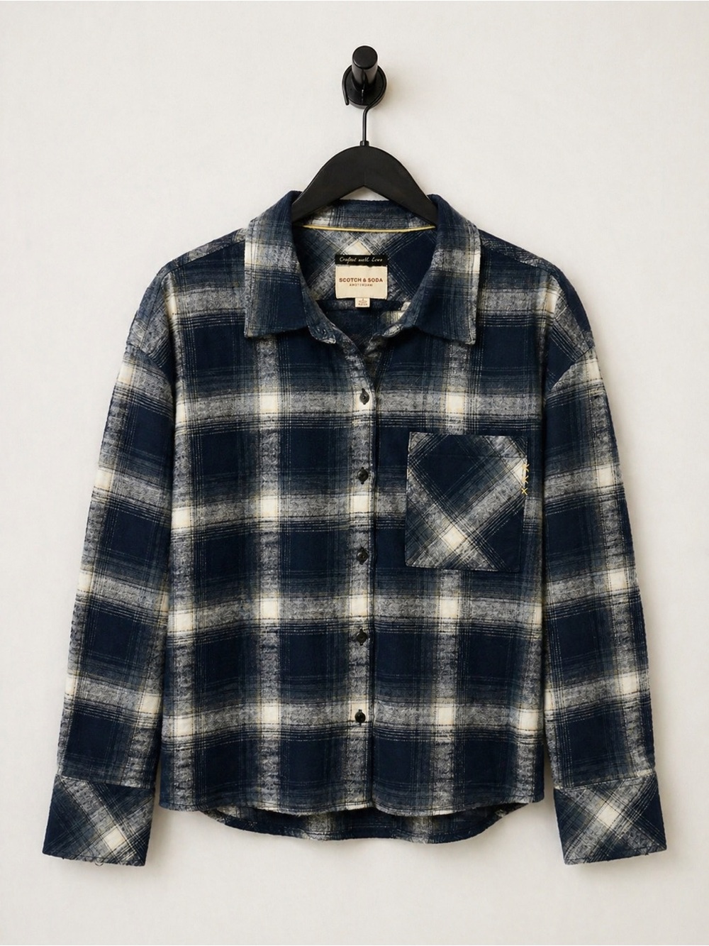 Scotch & Soda Flannel Shirt Women’s Large L NWT Plaid Button Up